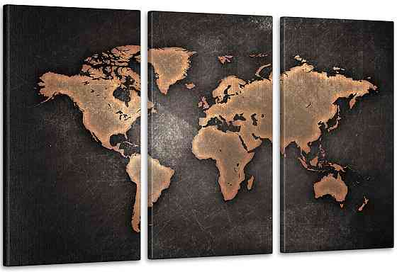 Модульная картина Карта мира  Аrt-143_3А Киев