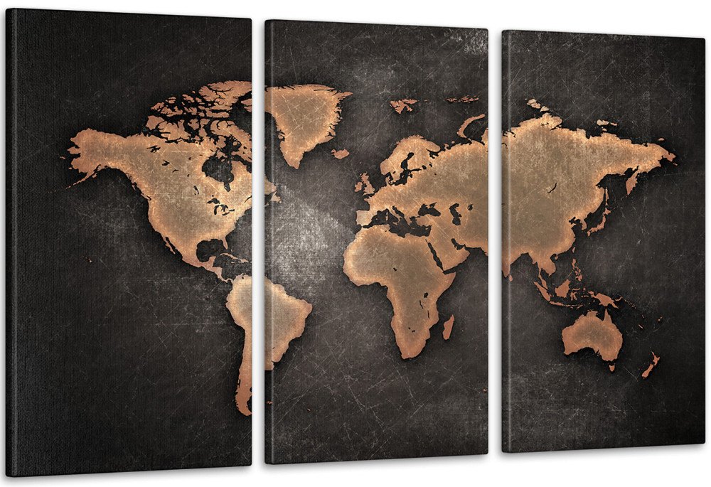 Модульная картина Карта мира  Аrt-143_3А Киев - изображение 1