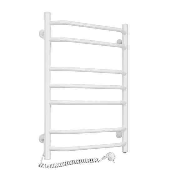 Полотенцесушитель електрический DOMINGO Ellie 480x700 с кнопкой, белый, левый Киев