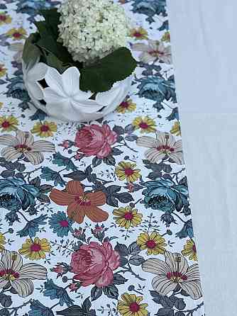 Ecotton Скатертина столова Ecotton DUCK 150х170 см водовідштовхувальна з квітами Коломия