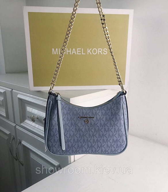 Маленькая женская сумочка MK Jet Set Charm blue Киев - изображение 2