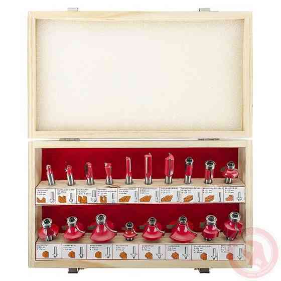 Набір фрез для дерева, 18 шт. INTERTOOL HT-0073 Коломия