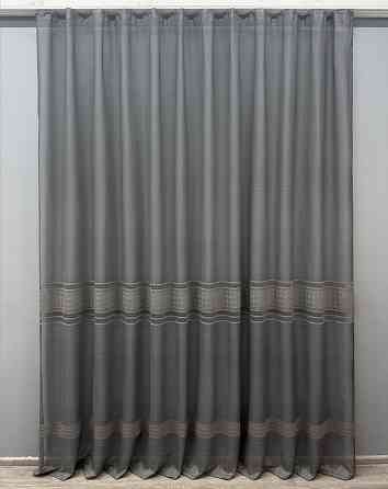 Тюль VR-Textil 1641т Greta Жаккард Графитовый 300х270 см (42-0603) Киев