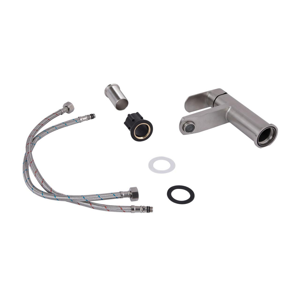 Змішувач для раковини Lidz Luna 001F (k35) LDLUN001FNKS46094 Nickel Київ - фото 4