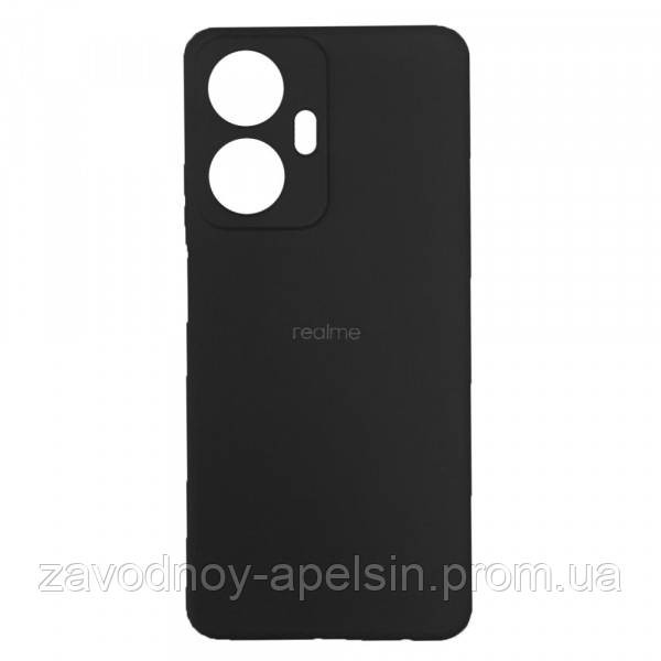 Realme C55 Силіконовий чохол Мікрофібра (чорний) Одеса - фото 1