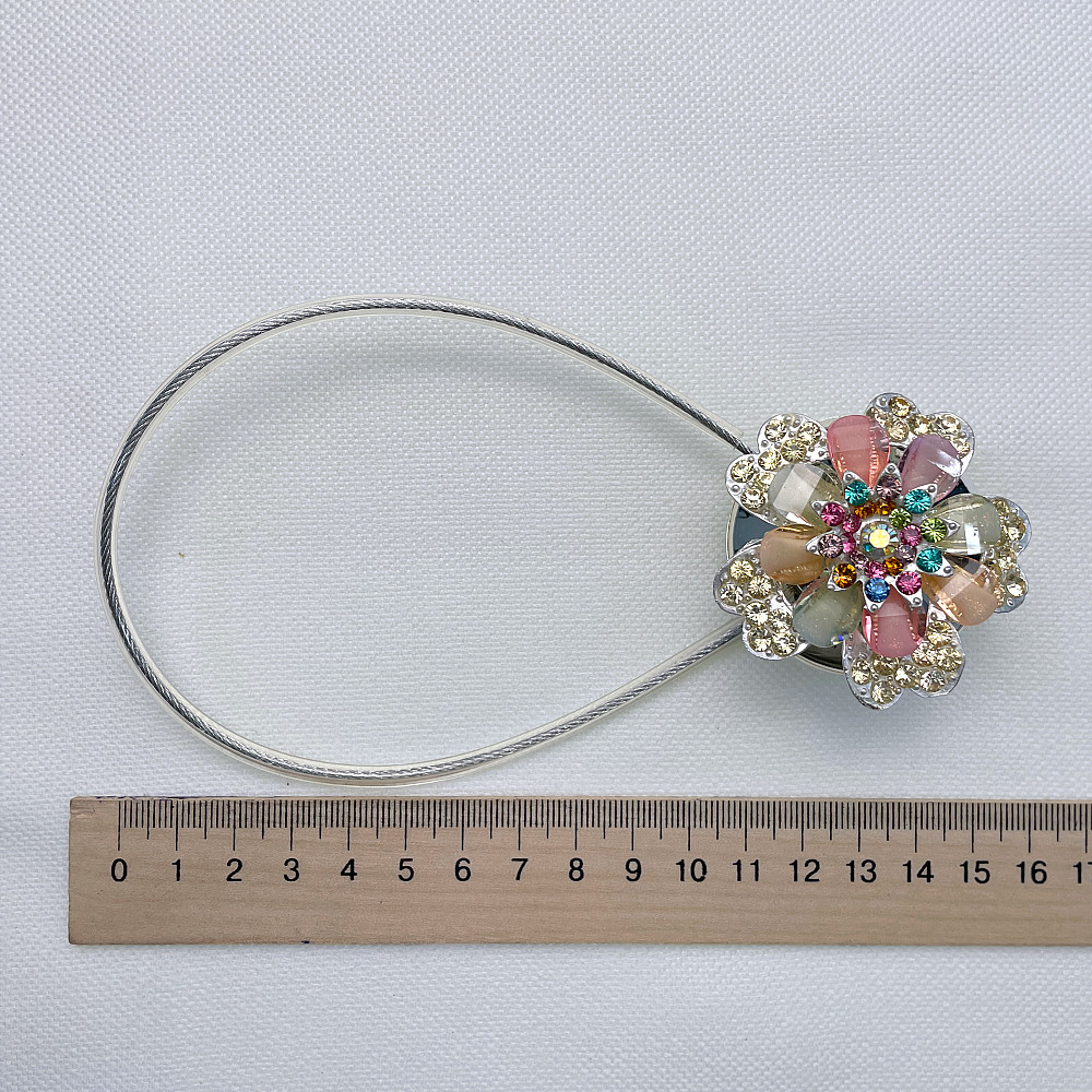 Магніти для штор та гардин "Flowers" набір 2 шт Різнокольоровий (81-239) Київ - фото 7