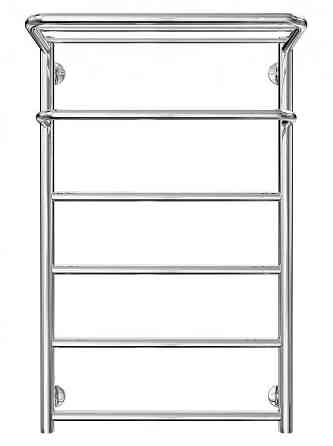 Полотенцесушитель водяной Mario INOX Отель 770х530/500 с полкой Киев