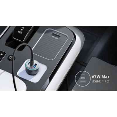 Зарядное устройство Anker 325 PowerDrive USB-C PD67W + USB-A 22.5W Black (A2731HA1) Винница