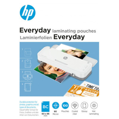 Плівка для ламінування HP Everyday Laminating Pouches, Business Card Size, 80 Mic, 60 x 95, 100 pcs (9157) (838143) Вінниця - фото 1