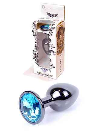 Анальна пробка -Jawellery Dark Silver PLUGLight Blue Sex Aura Київ