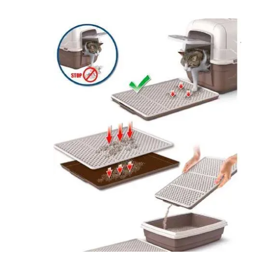 Genius килимок під пластиковий туалет з піддоном, розмір 46 x 36 х 3 см Київ