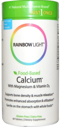 Кальцій Магній D3 Rainbow Light Calcium With Magnesium & Vitamin D3 90 таб Київ