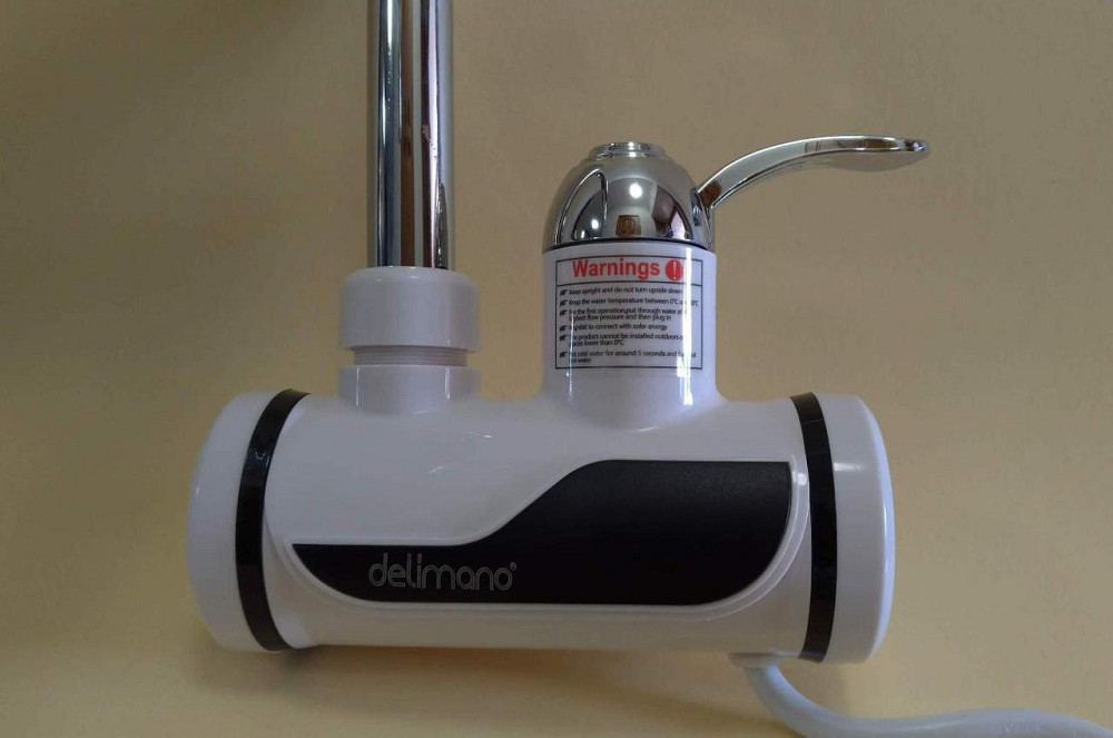 Цифровой мгновенный водонагреватель DIGITAL Display Pro Delimano с LED дисплеем, 3кВт, белый Одесса - изображение 10