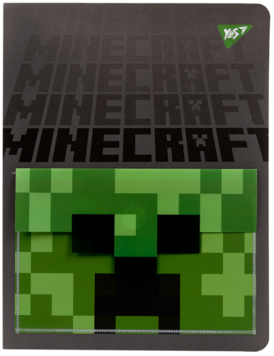 Папка на 20 файлів "Yes" Minecraft з кишенею, пластик, 492103, шт Київ - фото 1
