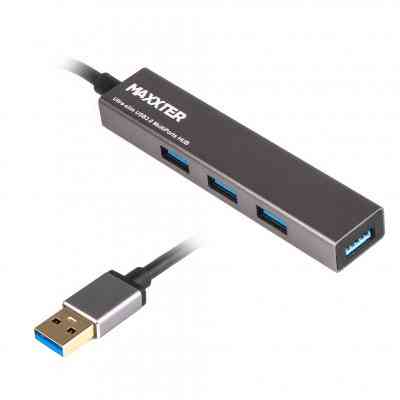 Концентратор Maxxter USB 3.0 Type-A 4 ports grey (HU3A-4P-02) Вінниця