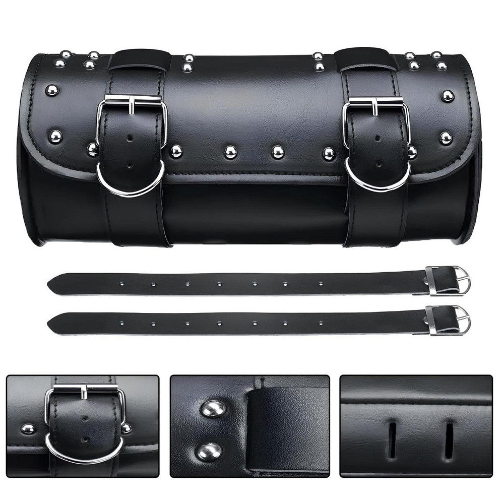 Сумка для мотоцикла 31х13 см. Мотосумка чорного кольору. Сумка тубус мотоциклетна Київ - фото 1