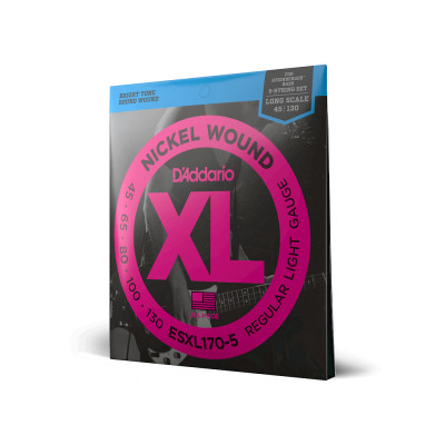 Струны для гитары D'Addario XL Nickel Wound Bass Regular Light 5-String (45-130) (EXL170-5) Винница - изображение 2