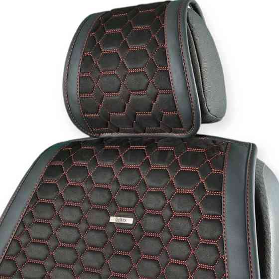 Накидки на сиденье beltex monte carlo (перед+зад) соты черно-красные Мукачево