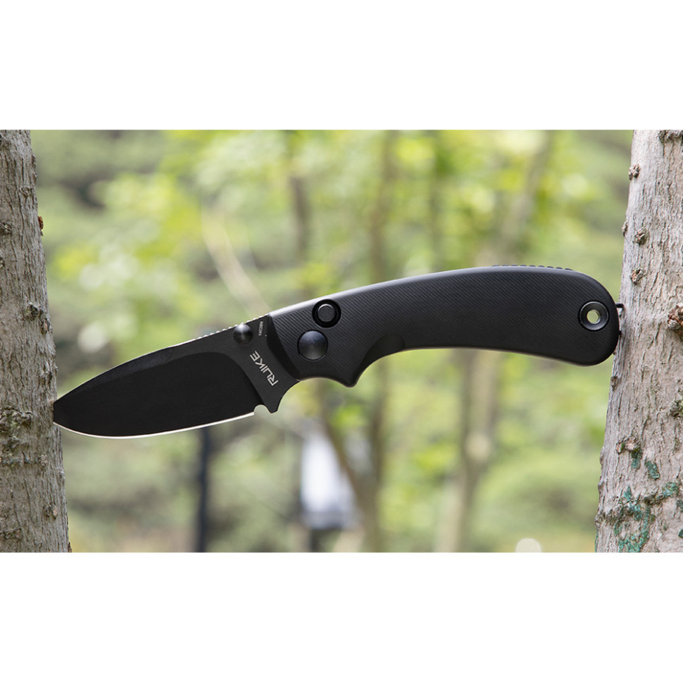 Ніж складаний кишеньковий Ruike P736-AB, (7.5 см) 14C28N / алюміній, чорний Киев - изображение 11