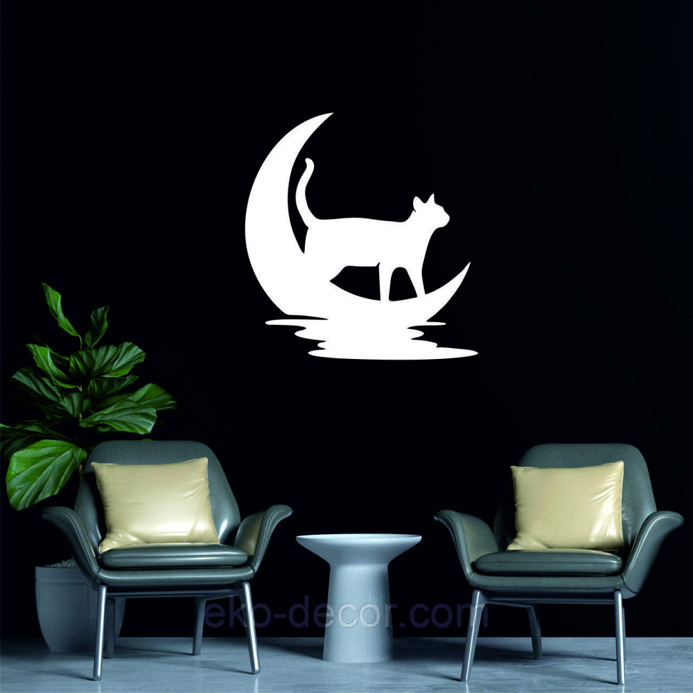 Декоративне настінне 3D Панно «Кіт» Декор на стіну з об'ємом Київ - фото 6