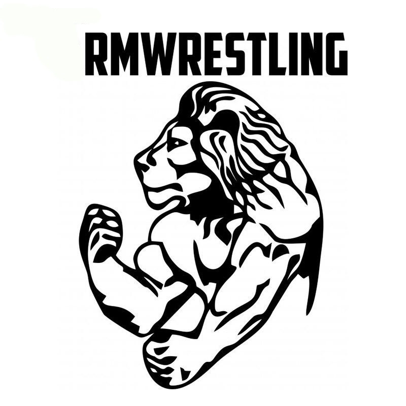 Наклейка на авто-мото Лев rmwrestling Чёрная Киев - изображение 1