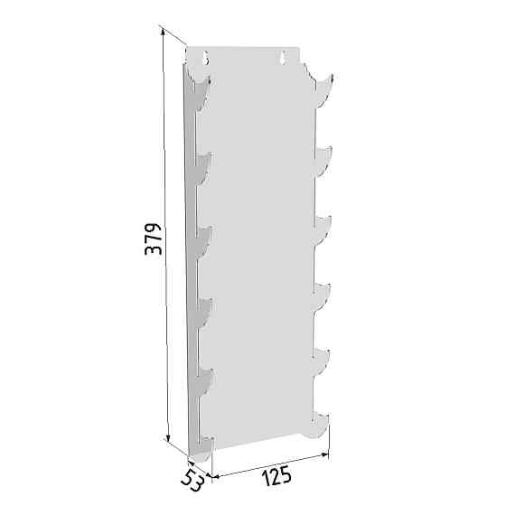Подставка для ножей EKOSTAR 6 ярусов настенная Киев