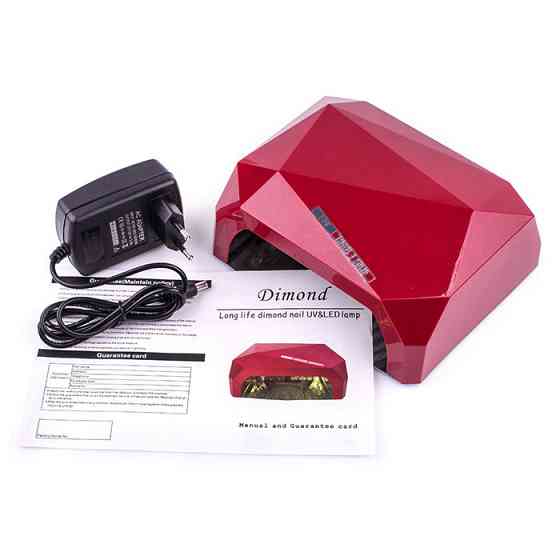 SUN Diamond гибридная светодиодная лампа UV/LED 36 W для ГЕЛЯ и ГЕЛЬ-ЛАКА многогранник , сенсор. Разные цвета Киев