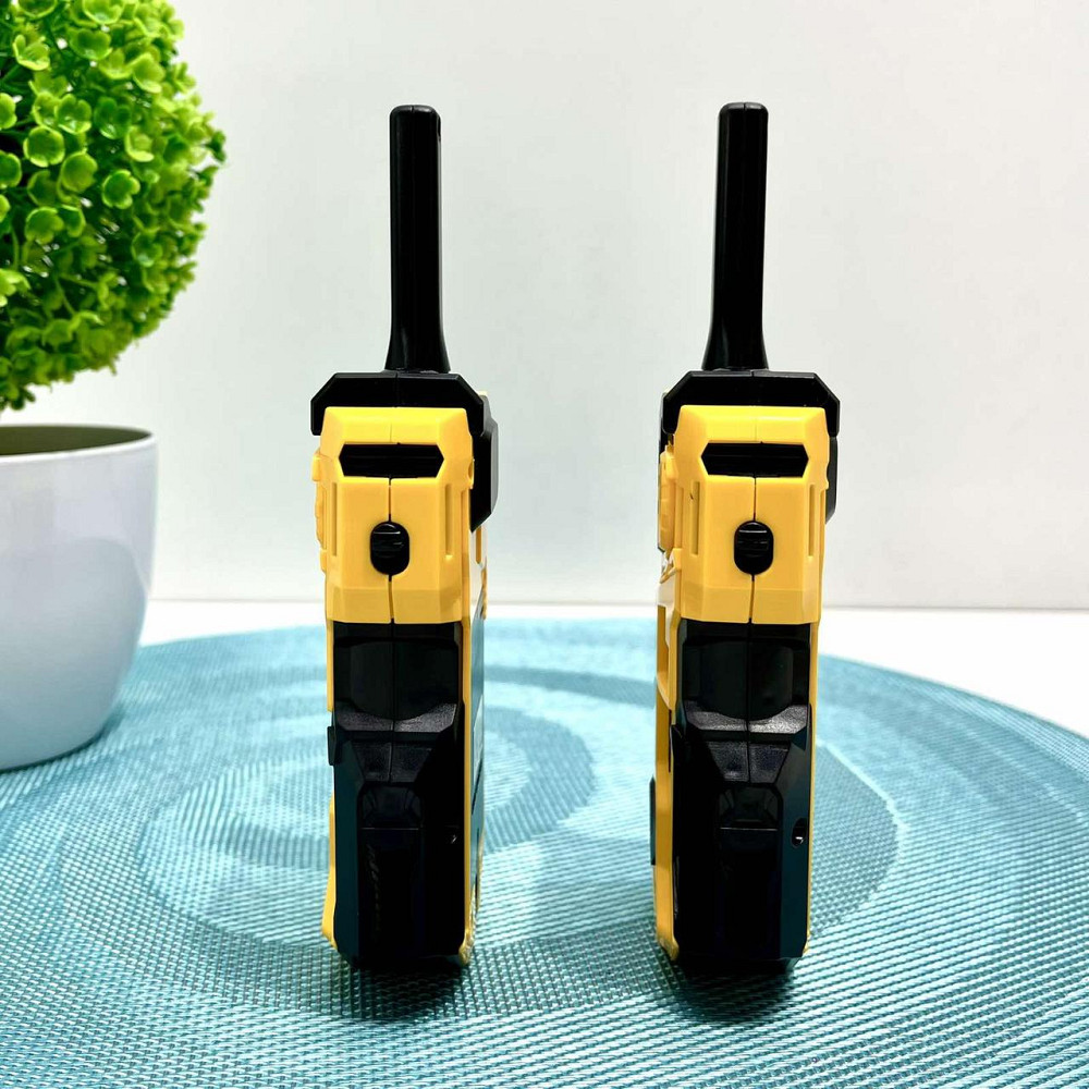 Ігровий набір рація LING YUN ZHI 2шт звук світло на батарейках 16см Чорно-жовтий (LZ079) Чернігів - фото 7