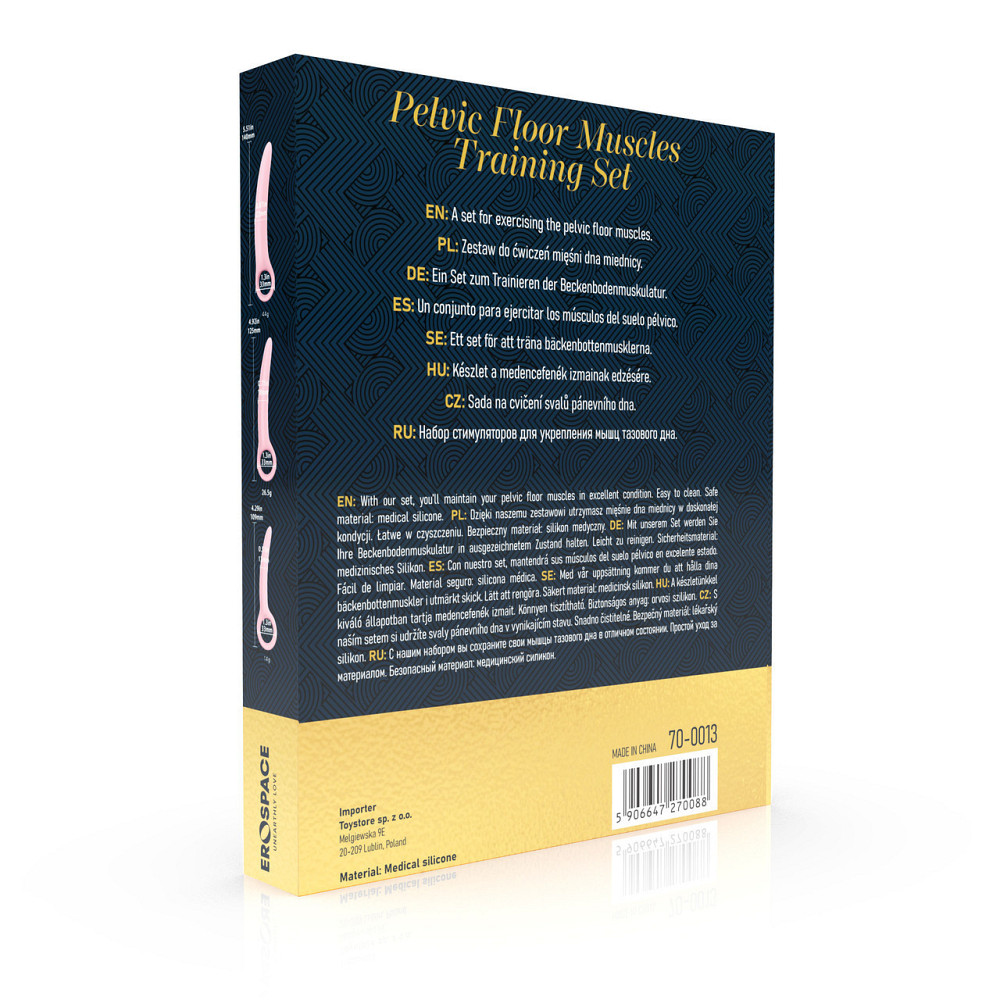 Набір вагінальних розширювачів - Erospace Sweet Play Pelvic Floor Muscles Training Set A13 Sex Aura Київ - фото 10