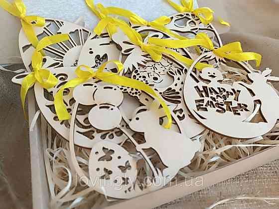 Подарок на Пасху набор со свечой и декором для творчества. Ирпень