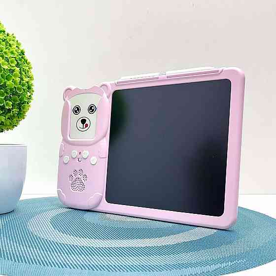 Картридер Всезнайко WToys кольорова LCD - дошка стілус 122 картки 18 тем казки пісні цікаві факти Рожевий (94930) Чернігів