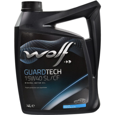 Моторное масло Wolf GUARDTECH 15W40 SL/CF 4л (8300219) Винница - изображение 1