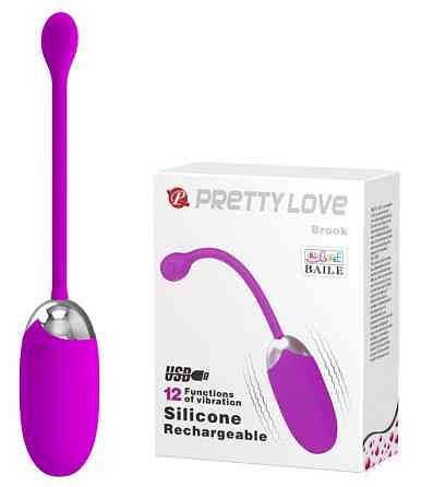Віброяйце що перезаряджається PRETTY LOVE «BROOK», BI-014525 Sex Aura Київ