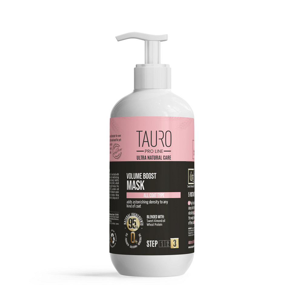 Tauro Pro Line Ultra Natural Care Volume Boost Mask Маска для надання об'єму шерсті собак і котів, 400 мл Київ - фото 1