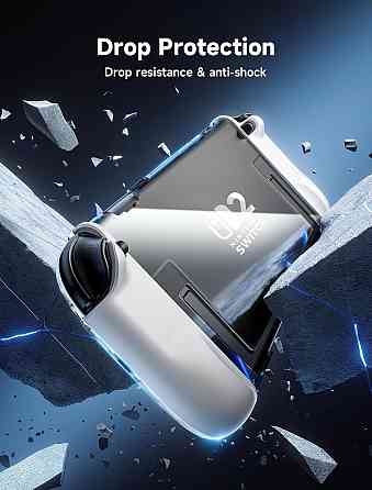 Чехол JSAUX PC0119A Прозрачный для Switch 2 (2025) Dockable Split PC+TPU Ультратный Защита JoyCon Киев