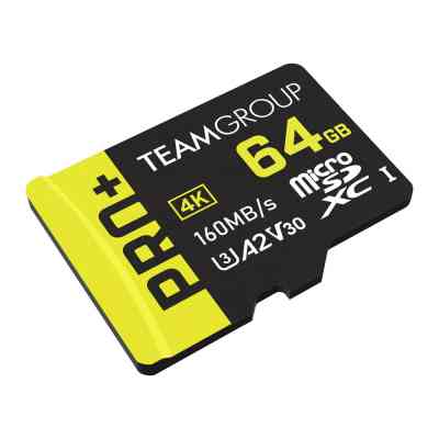 Карта памяти Team 64GB microSDXC class 10 UHS-I U3 V30 A2 Pro+ (TPPMSDX64GIA2V3003) Винница