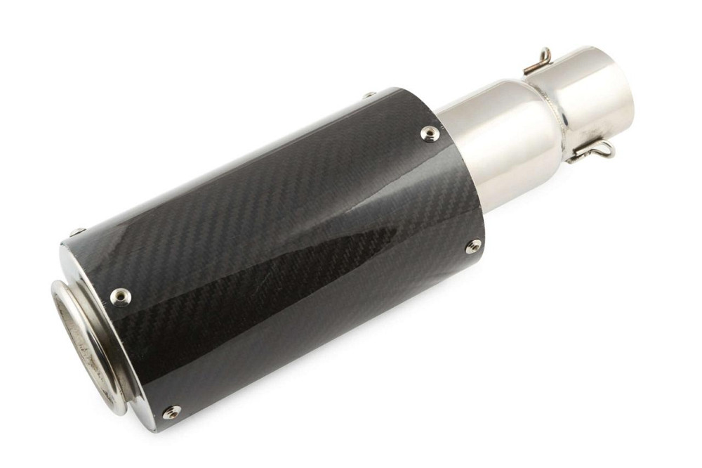 Глушник (тюнінг) 325*10 см (нержавіюча сталь, овал, карбон, прямоток) 118 Мукачево - фото 1