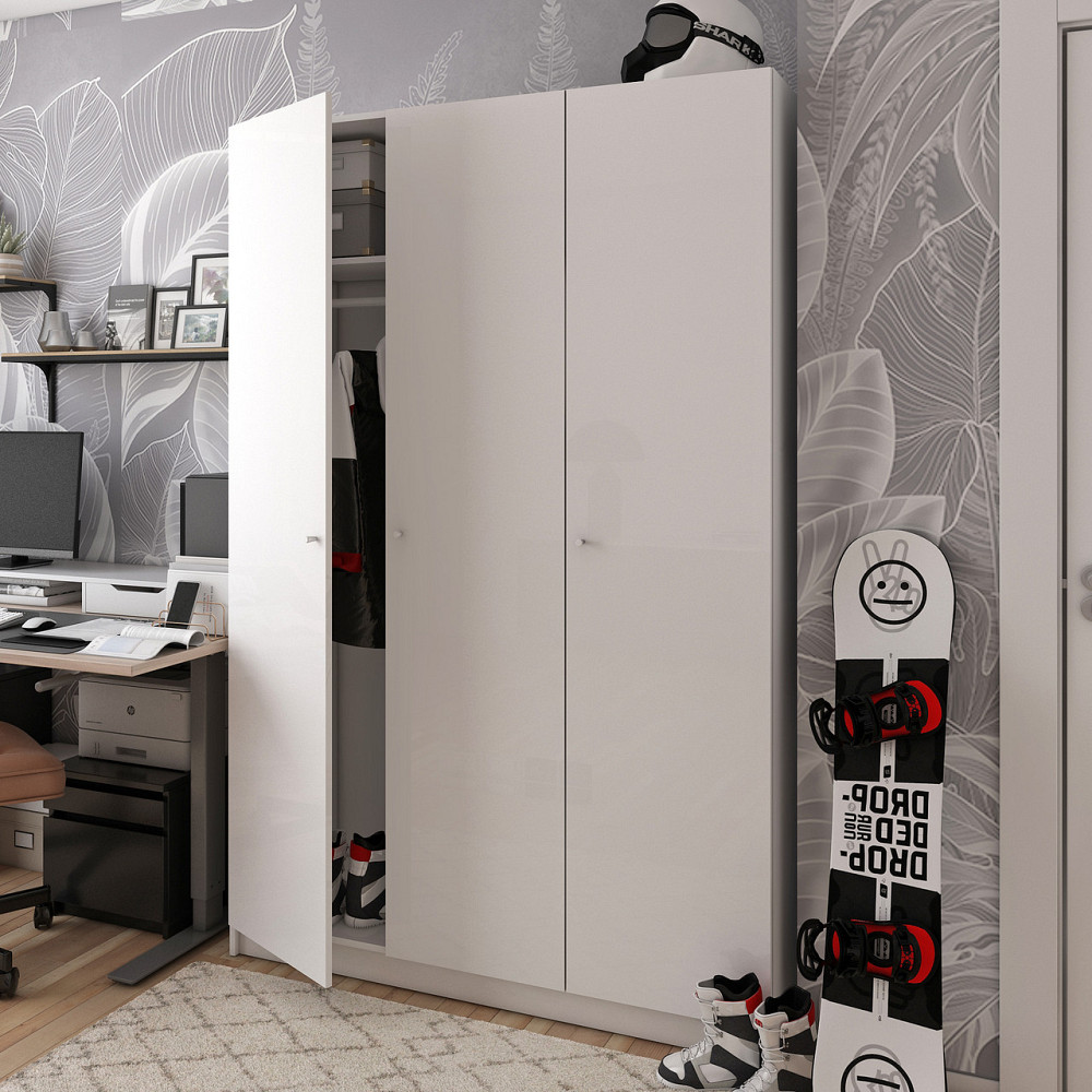 Шафа розпашна для одягу Doros Промо 135х48х204 см Білий (DRS-011204) Львів - фото 5