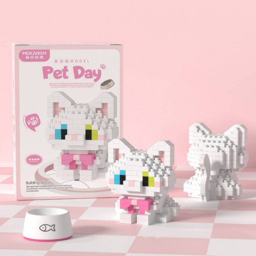 Конструктор Mekansm Кіт і Пес — 296 деталей, Micro Diamond Blocks, 3D Киев - изображение 6