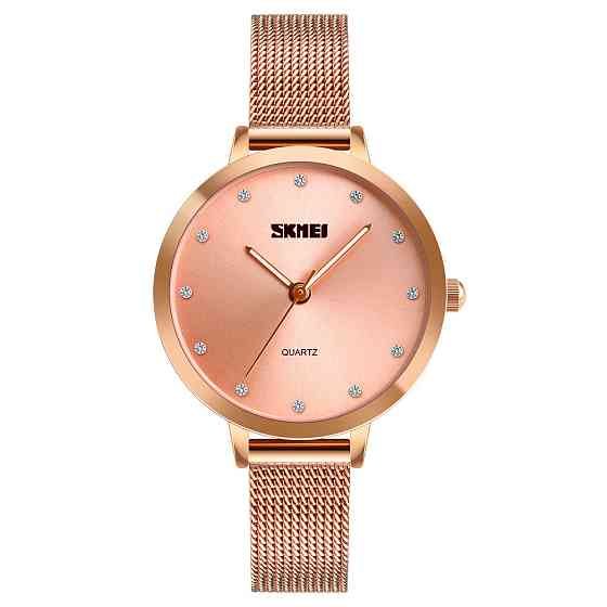 Женские классические часы Skmei 1291 angel (Золотистый) Винница