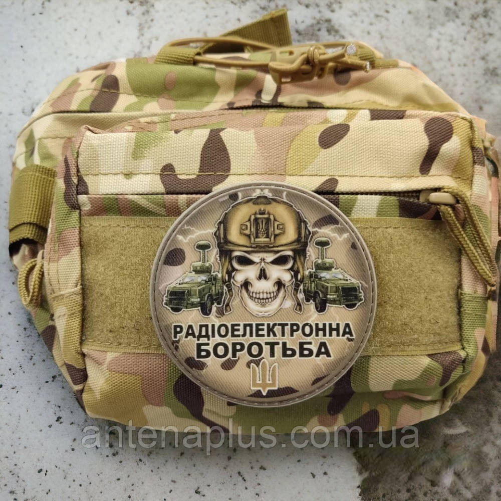 Череп радіоелектронна боротьба шеврон / патч Київ - фото 2