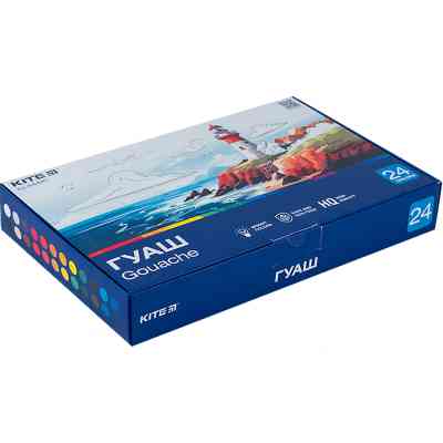 Гуашевые краски Kite Classic 24 цветов х 20 мл (K-097) Винница