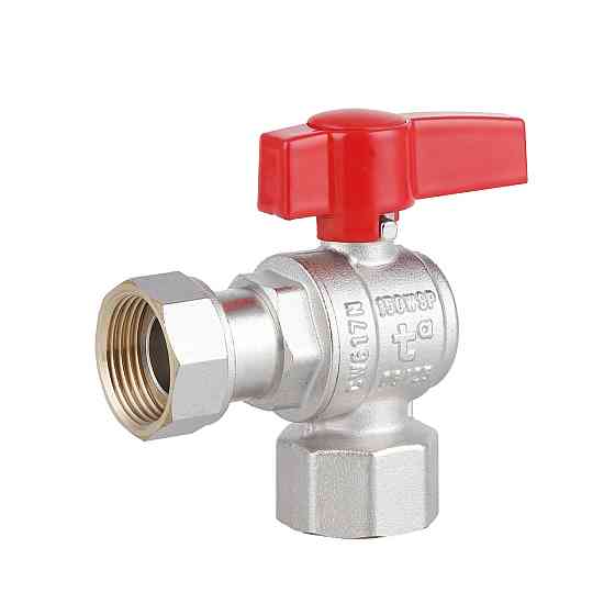 Кран кульовий Thermo Alliance Standart 3/4" В кутовий, PN40, з накидною гайкою TAS223W20 Київ