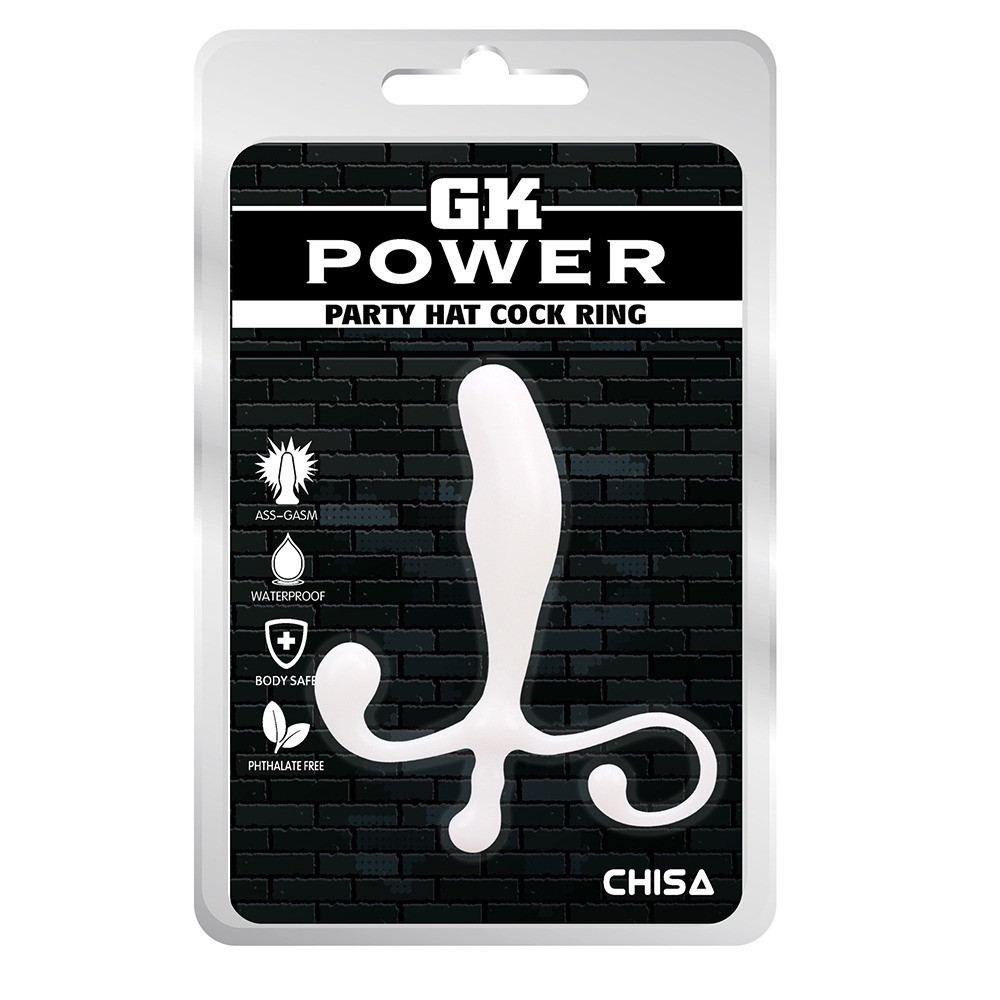 Стимулятор простаты Chisa GK Power Party с анатомическим рельефом, белый Sex Aura Киев - изображение 6