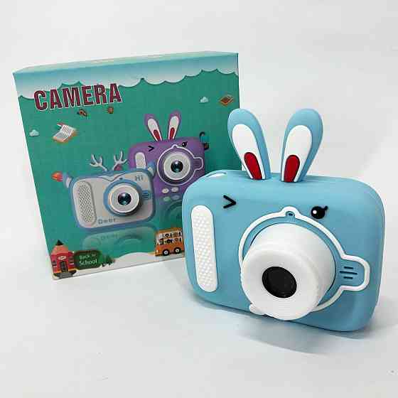 Детский цифровой фотоаппарат X900 Rabbit. Цвет: голубой KQ-39 Львов