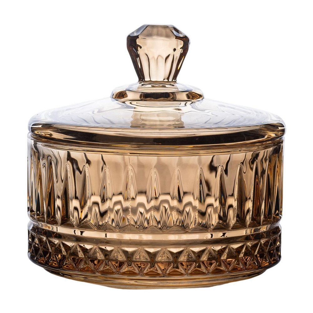 Цукерниця з кришкою Ø 10 см скляна HP-YH-75 Київ - фото 1