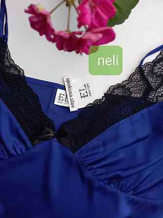 Жіночий шовковий пеньюар з мереживом та нічною сорочкою easy light Nelli-Diva-Opium Славута