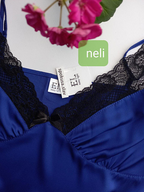 Жіночий шовковий пеньюар з мереживом та нічною сорочкою easy light Nelli-Diva-Opium Славута - фото 4