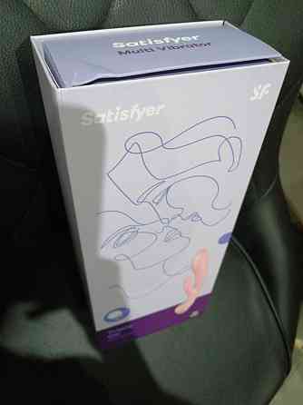 Двусторонний вибратор-кролик Satisfyer Triple Oh Pink (мятая упаковка!!!) Sex Aura Киев