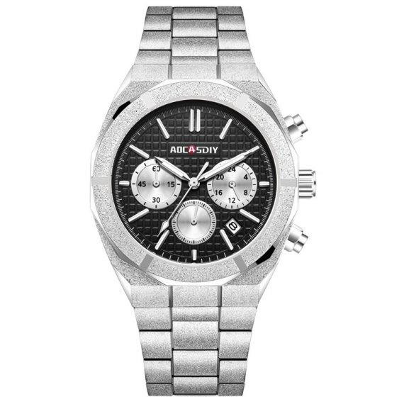 Часы мужские наручные Aocasdiy Graphite (Серебристый) Винница - изображение 1